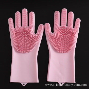 Silicone Gloves Cleaning Kitchen Dishwashing Gloves